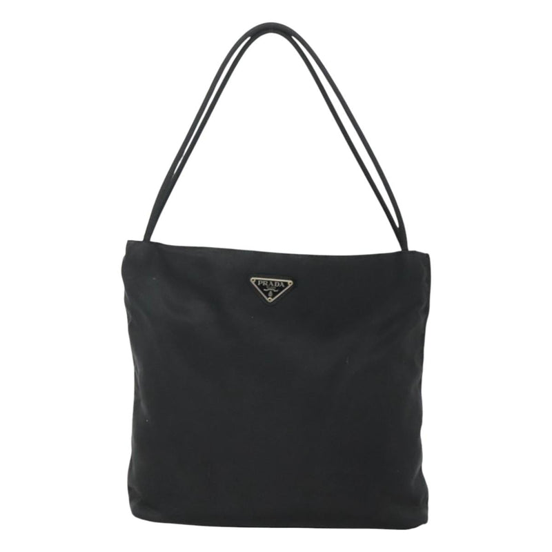 PRADA Tote Bag Nylon Black Auth 120381