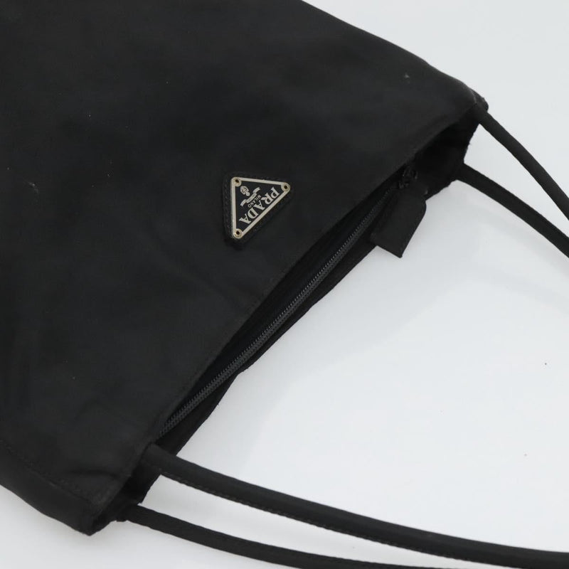 PRADA Tote Bag Nylon Black Auth 120381