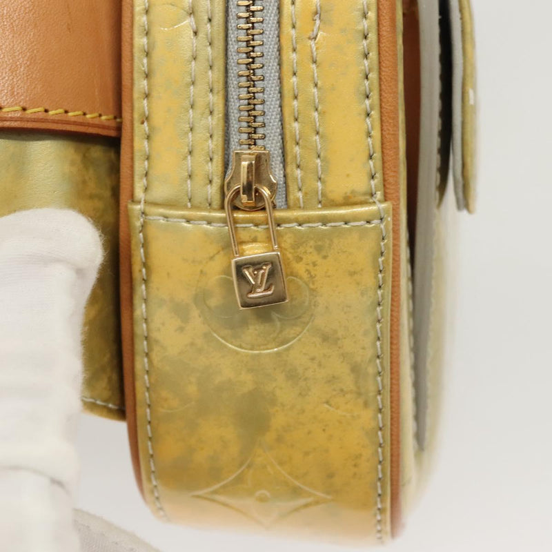 LOUIS VUITTON Monogram Vernis Fulton Waist bag Gris M91041 LV Auth 120416
