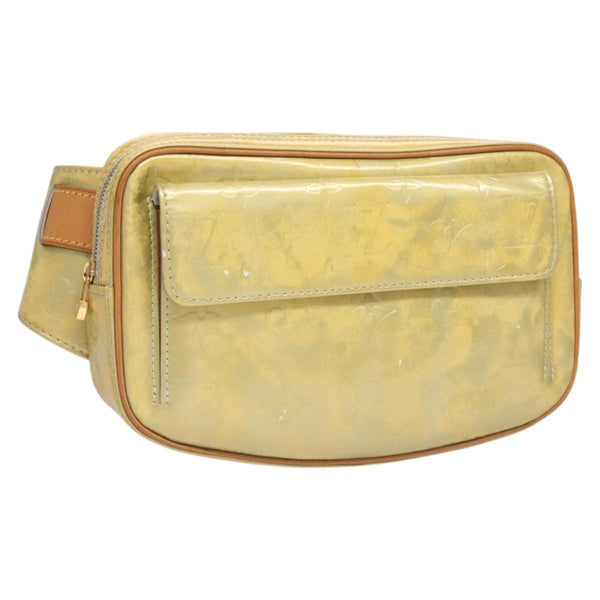LOUIS VUITTON Monogram Vernis Fulton Waist bag Gris M91041 LV Auth 120416