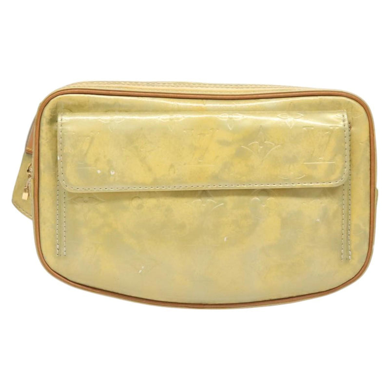 LOUIS VUITTON Monogram Vernis Fulton Waist bag Gris M91041 LV Auth 120416