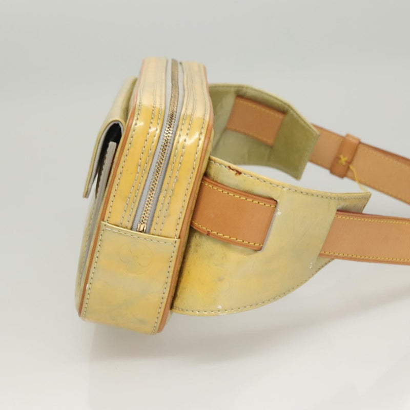 LOUIS VUITTON Monogram Vernis Fulton Waist bag Gris M91041 LV Auth 120416