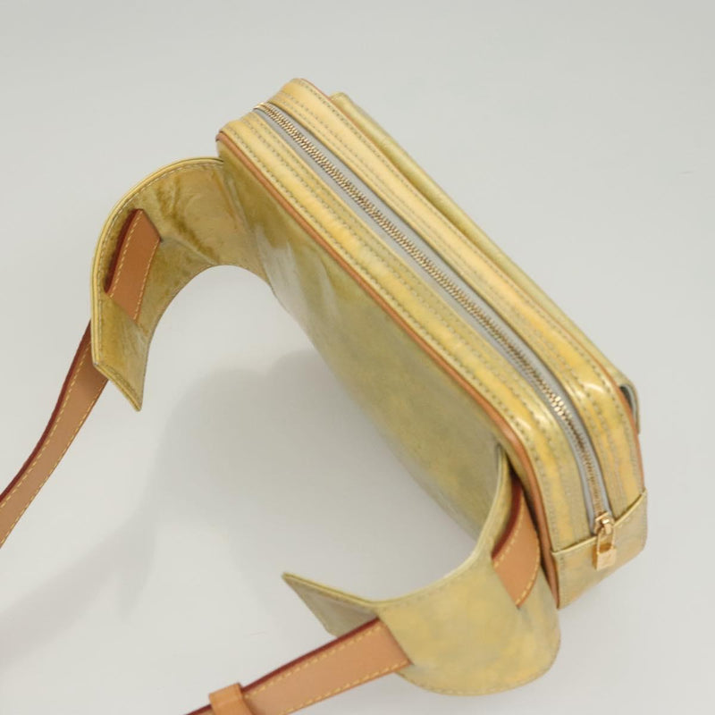 LOUIS VUITTON Monogram Vernis Fulton Waist bag Gris M91041 LV Auth 120416