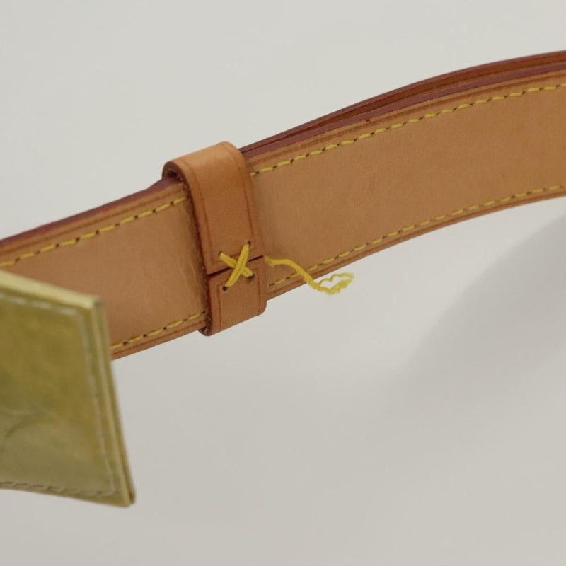 LOUIS VUITTON Monogram Vernis Fulton Waist bag Gris M91041 LV Auth 120416
