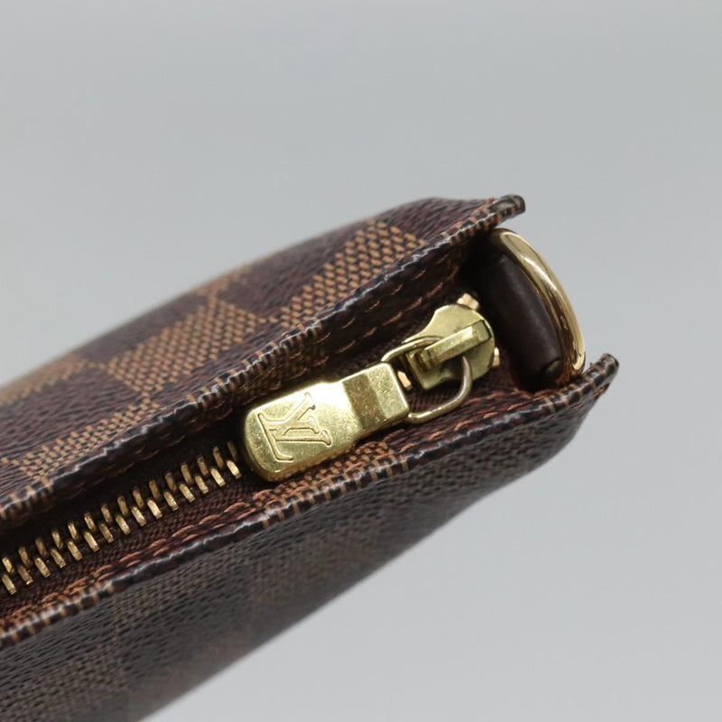 LOUIS VUITTON Damier Ebene Navona Accessory Pouch N51983 LV Auth 120423