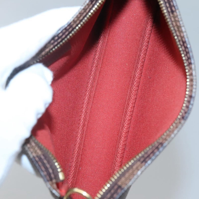 LOUIS VUITTON Damier Ebene Navona Accessory Pouch N51983 LV Auth 120423