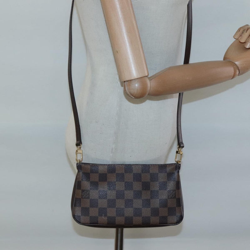 LOUIS VUITTON Damier Ebene Navona Accessory Pouch N51983 LV Auth 120423