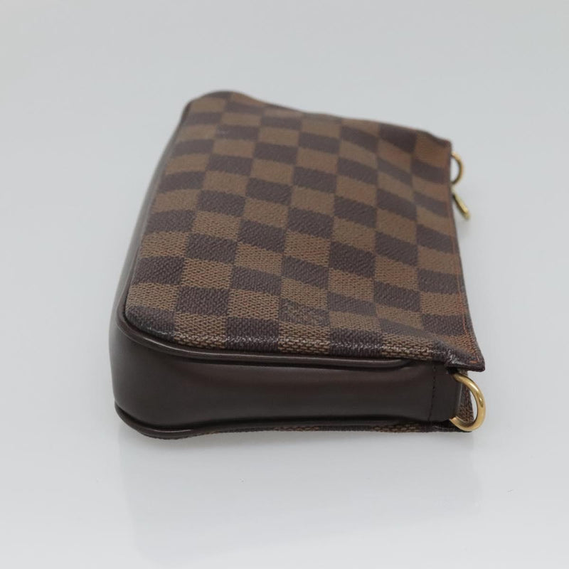 LOUIS VUITTON Damier Ebene Navona Accessory Pouch N51983 LV Auth 120423