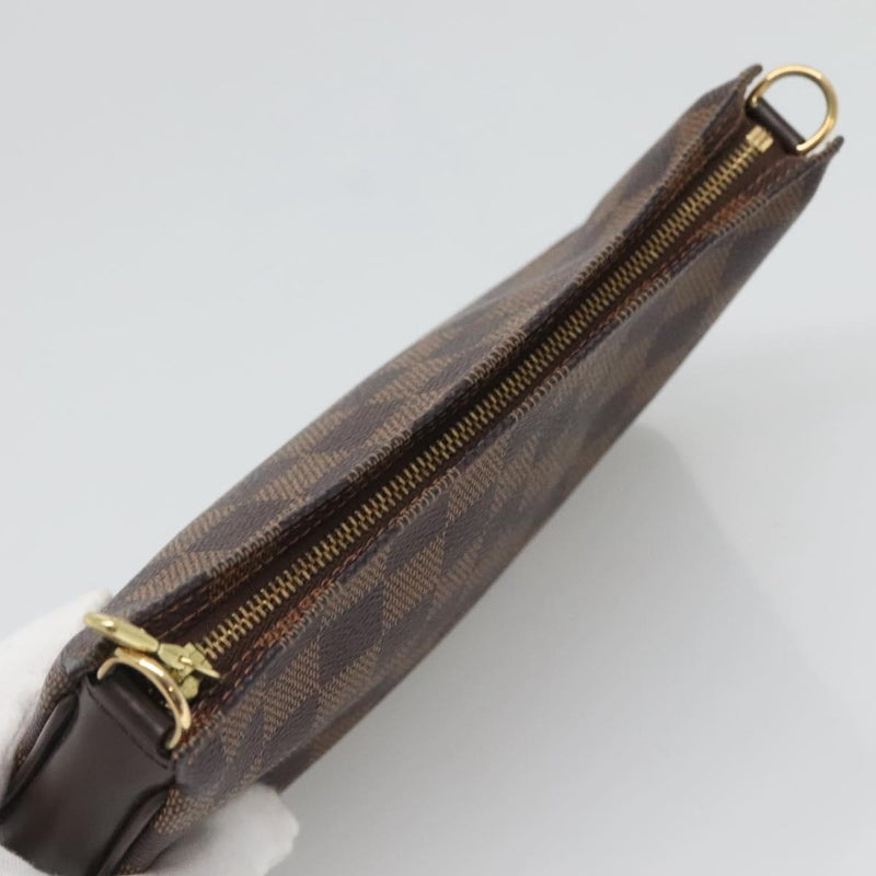 LOUIS VUITTON Damier Ebene Navona Accessory Pouch N51983 LV Auth 120423