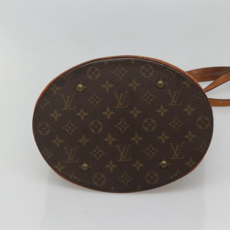 LOUIS VUITTON Monogram Bucket GM Shoulder Bag M42236 LV Auth 120437