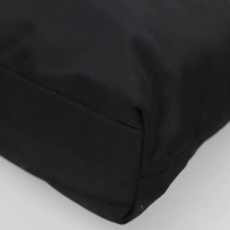 PRADA Hand Bag Nylon Black Auth 120455
