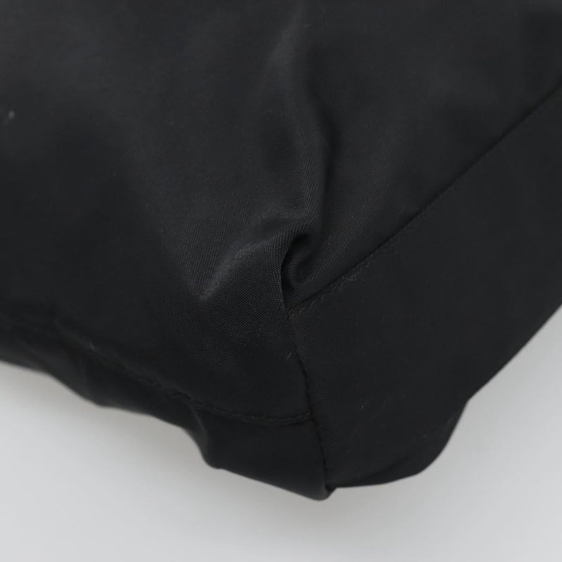 PRADA Hand Bag Nylon Black Auth 120455