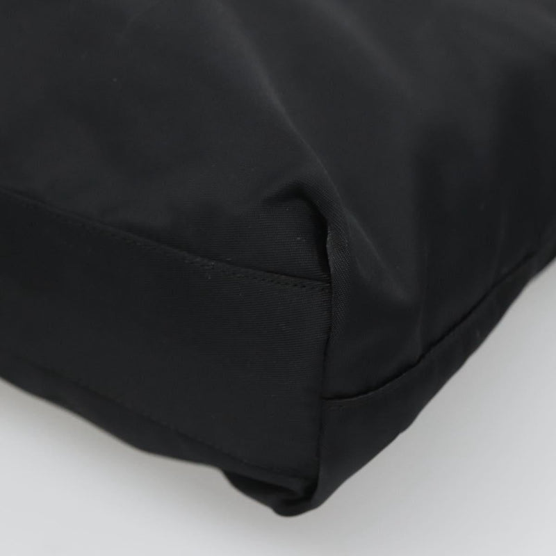 PRADA Hand Bag Nylon Black Auth 120455