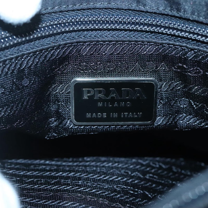 PRADA Hand Bag Nylon Black Auth 120455