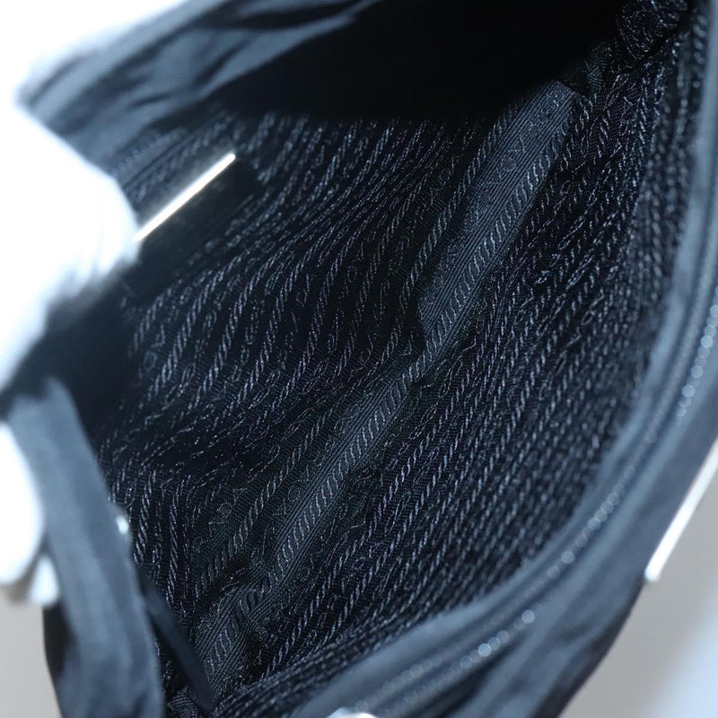 PRADA Hand Bag Nylon Black Auth 120455