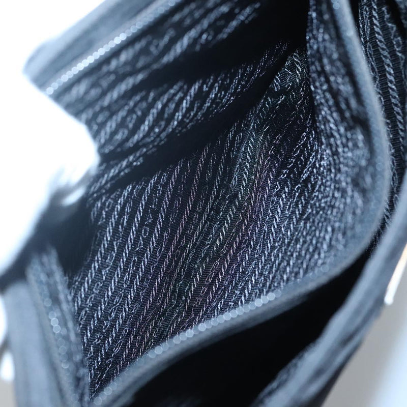 PRADA Hand Bag Nylon Black Auth 120455