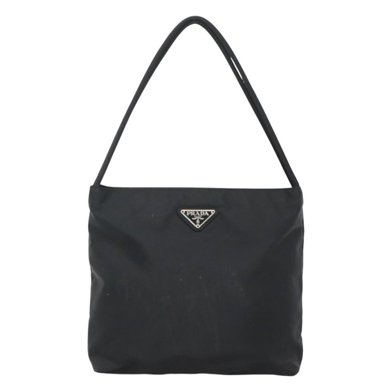 PRADA Hand Bag Nylon Black Auth 120455