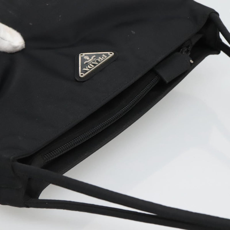 PRADA Hand Bag Nylon Black Auth 120455