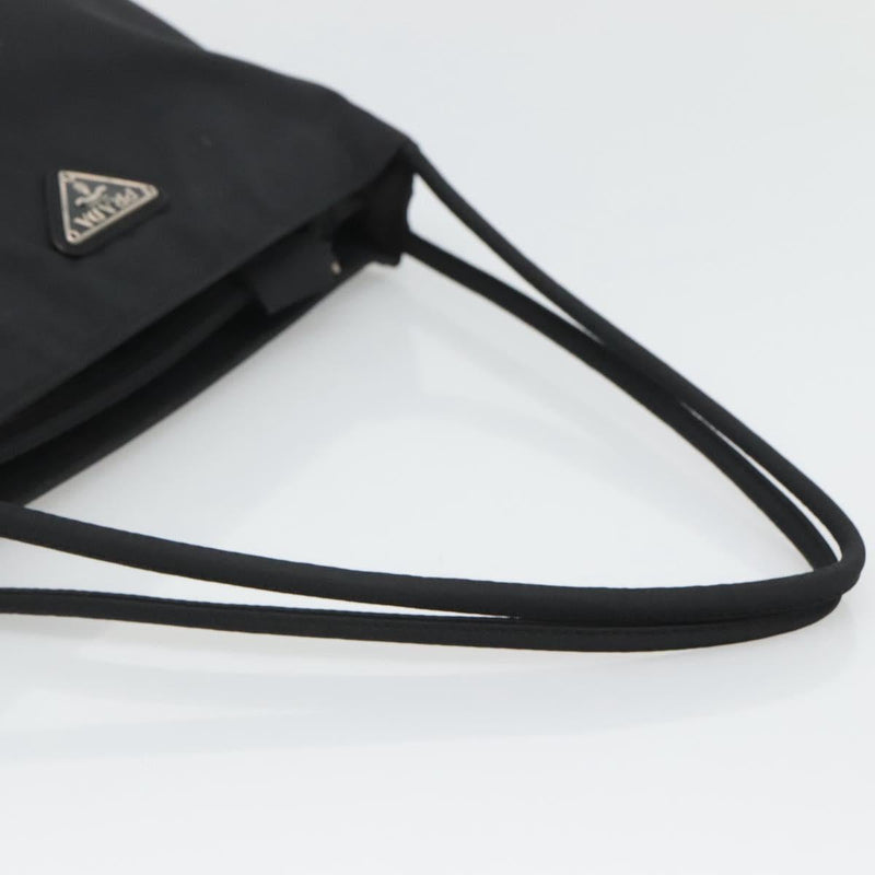 PRADA Hand Bag Nylon Black Auth 120455