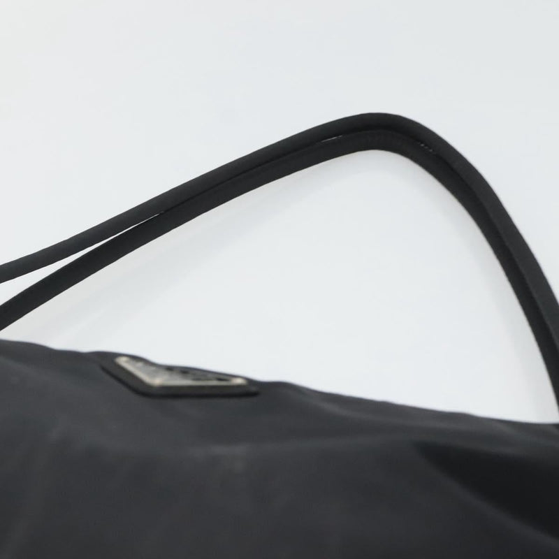 PRADA Hand Bag Nylon Black Auth 120455