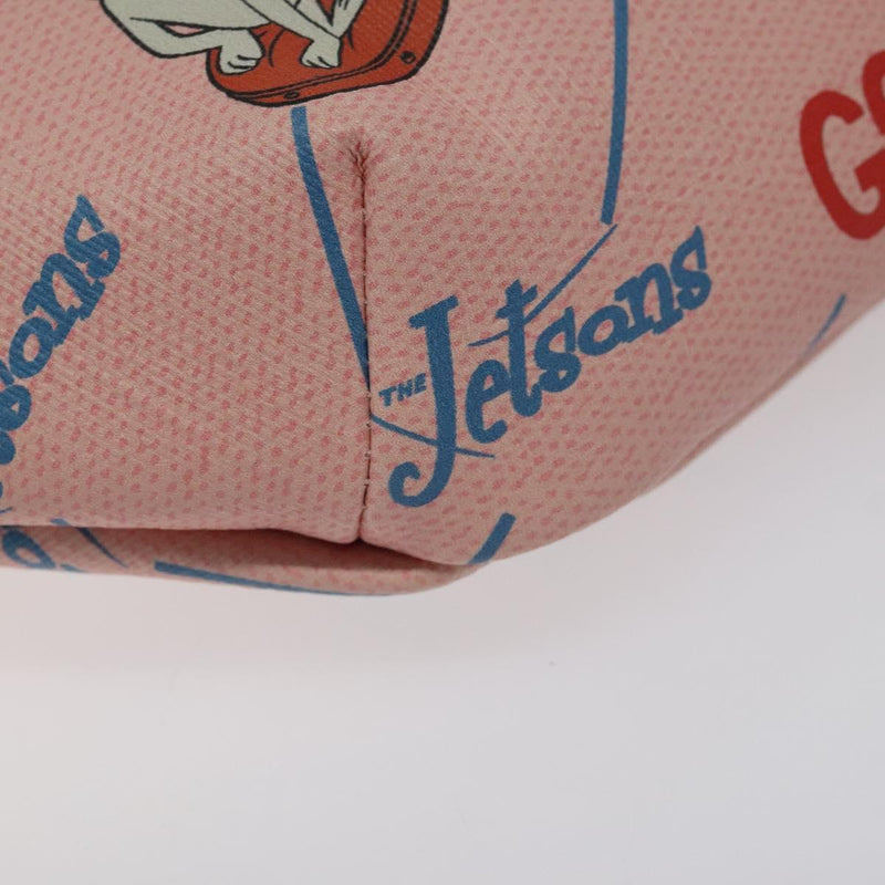 GUCCI THE Jetsons Children's Body Bag PVC Leather Pink 502095 Auth 120466