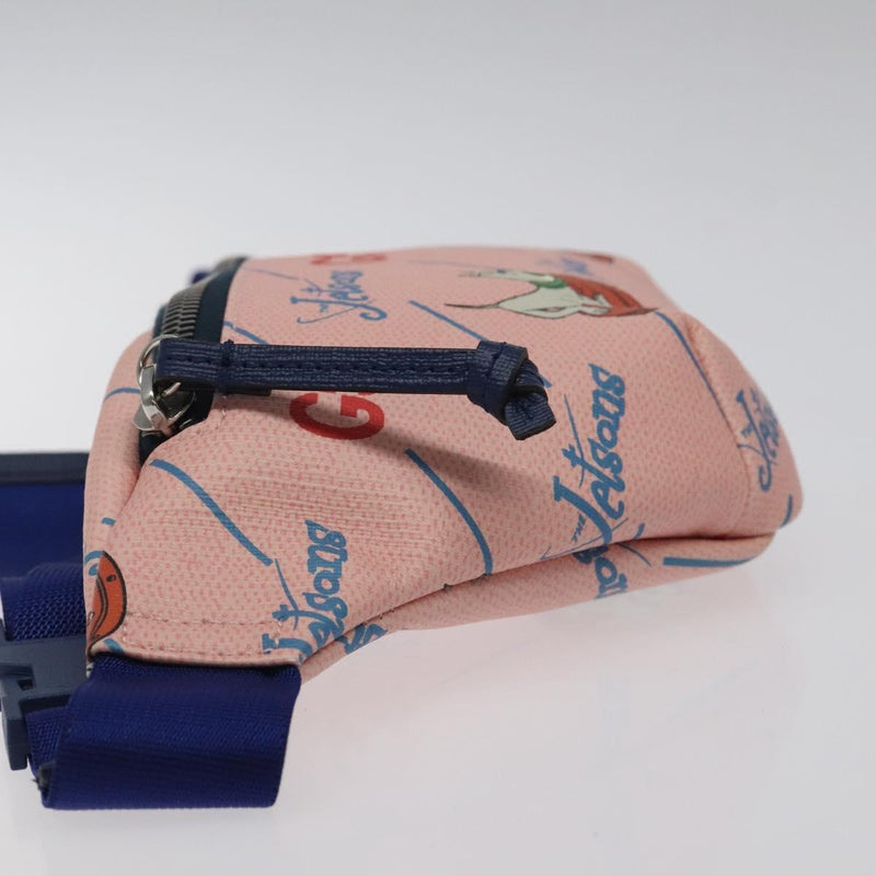GUCCI THE Jetsons Children's Body Bag PVC Leather Pink 502095 Auth 120466