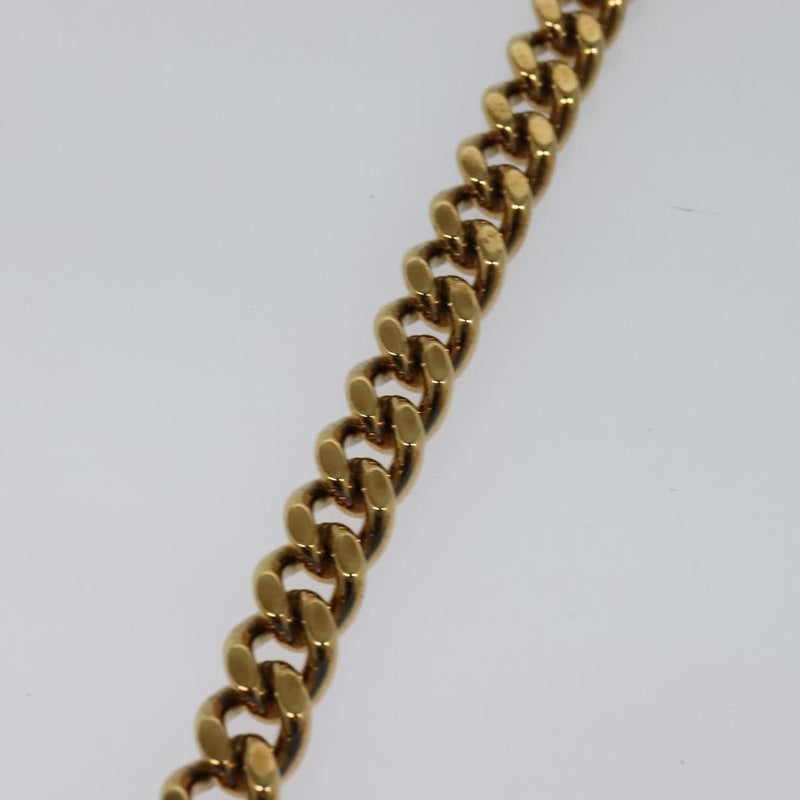VERSACE Quilted Chain Shoulder Bag - Luxury Leather Blue Gold