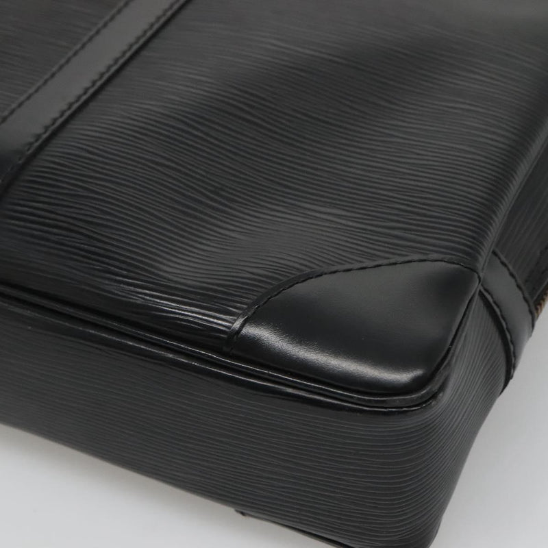 LOUIS VUITTON Epi Porte Documents Voyage Business Bag Black M54472 Auth 120520