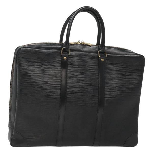 LOUIS VUITTON Epi Porte Documents Voyage Business Bag Black M54472 Auth 120520