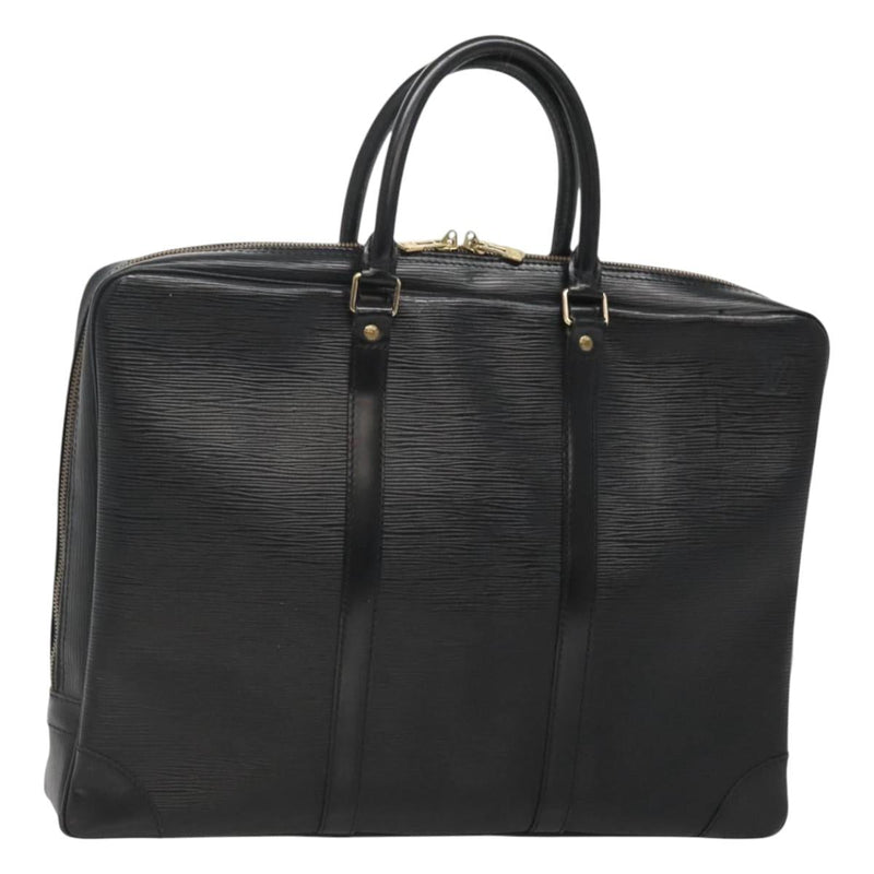 LOUIS VUITTON Epi Porte Documents Voyage Business Bag Black M54472 Auth 120520