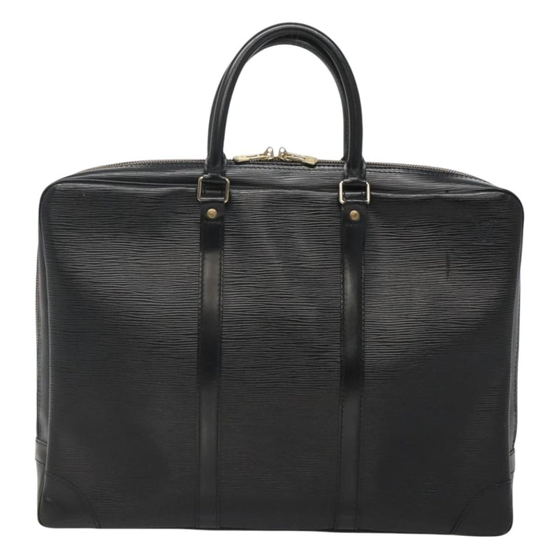LOUIS VUITTON Epi Porte Documents Voyage Business Bag Black M54472 Auth 120520