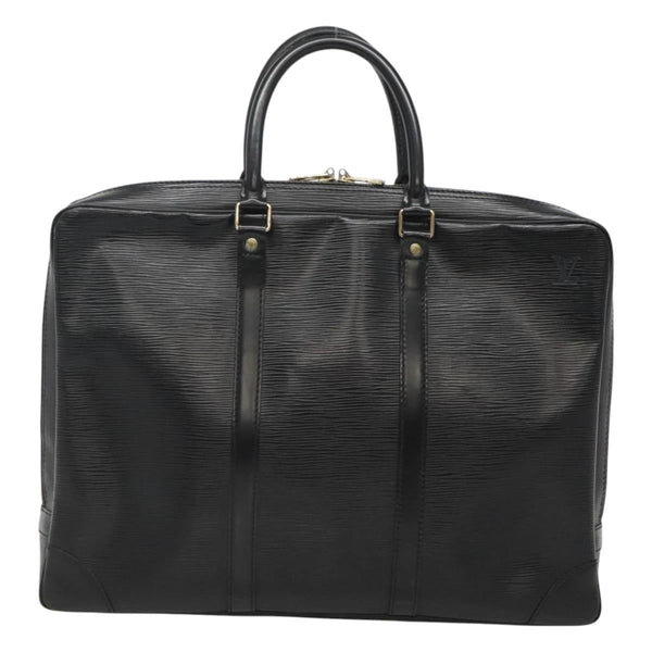 LOUIS VUITTON Epi Porte Documents Voyage Business Bag Black M54472 Auth 120520