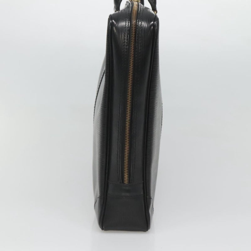 LOUIS VUITTON Epi Porte Documents Voyage Business Bag Black M54472 Auth 120520