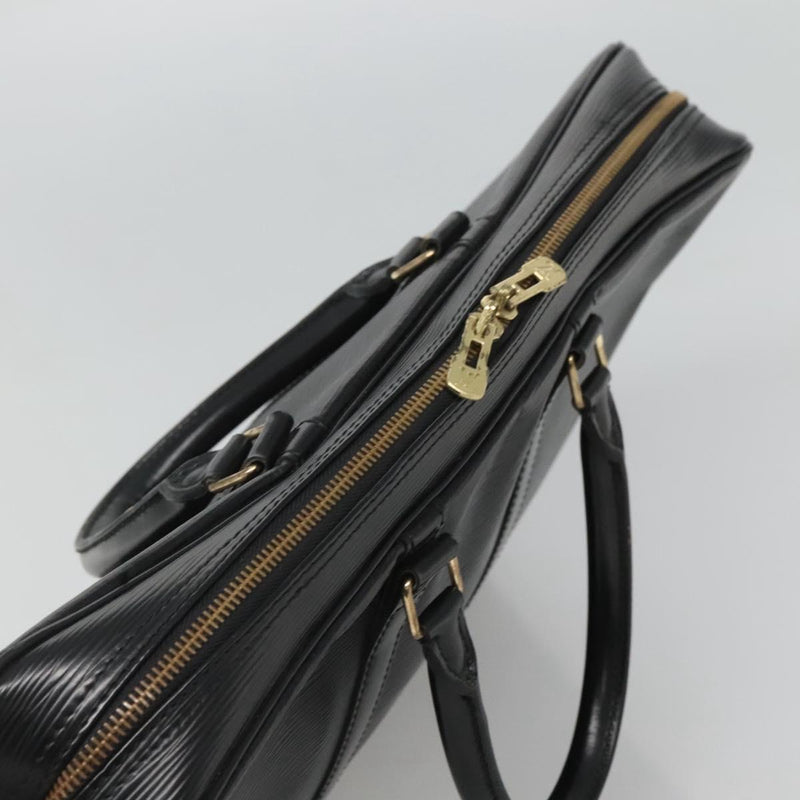 LOUIS VUITTON Epi Porte Documents Voyage Business Bag Black M54472 Auth 120520