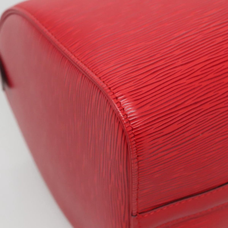 LOUIS VUITTON Epi Speedy 30 Hand Bag Castilian Red M43007 LV Auth 120534