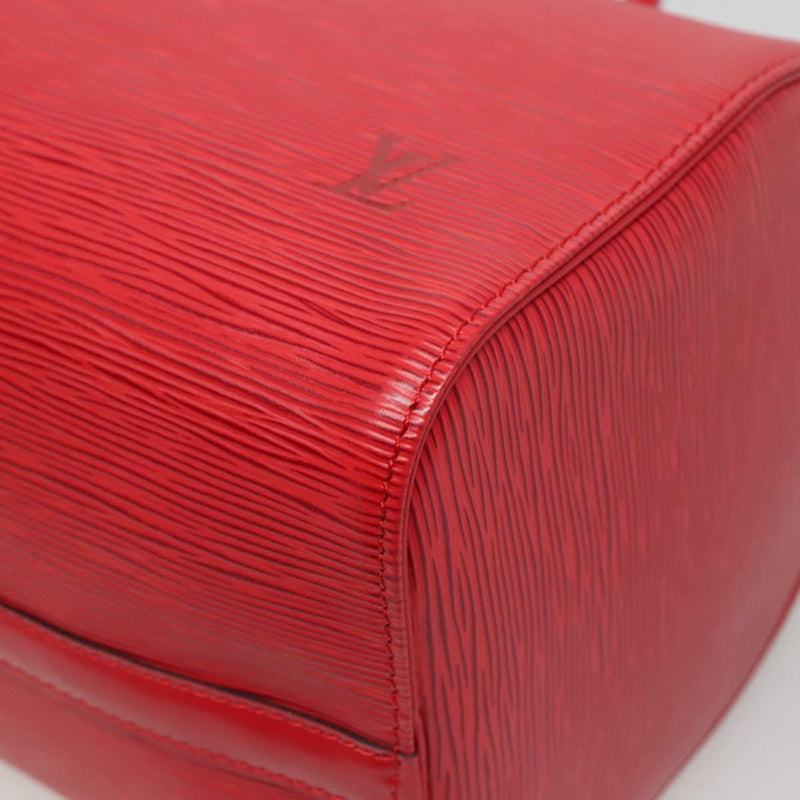 LOUIS VUITTON Epi Speedy 30 Hand Bag Castilian Red M43007 LV Auth 120534