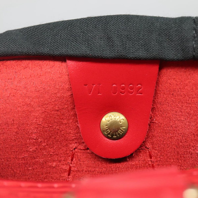 LOUIS VUITTON Epi Speedy 30 Hand Bag Castilian Red M43007 LV Auth 120534