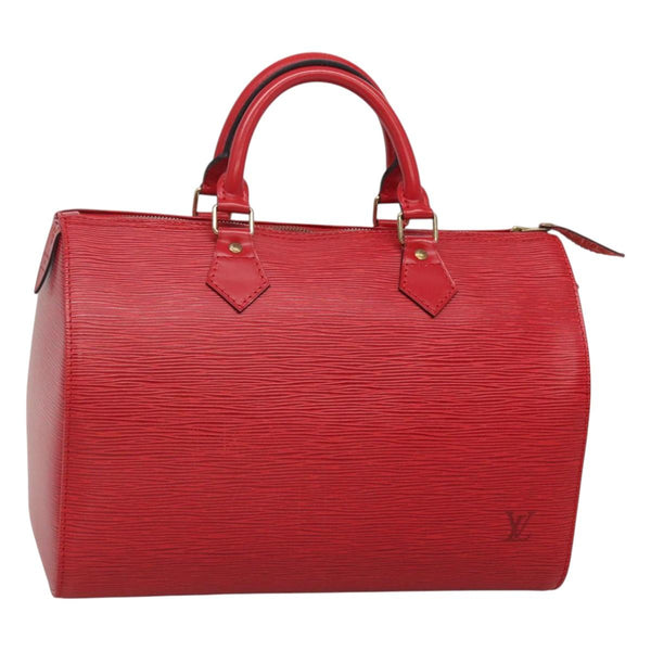 LOUIS VUITTON Epi Speedy 30 Hand Bag Castilian Red M43007 LV Auth 120534