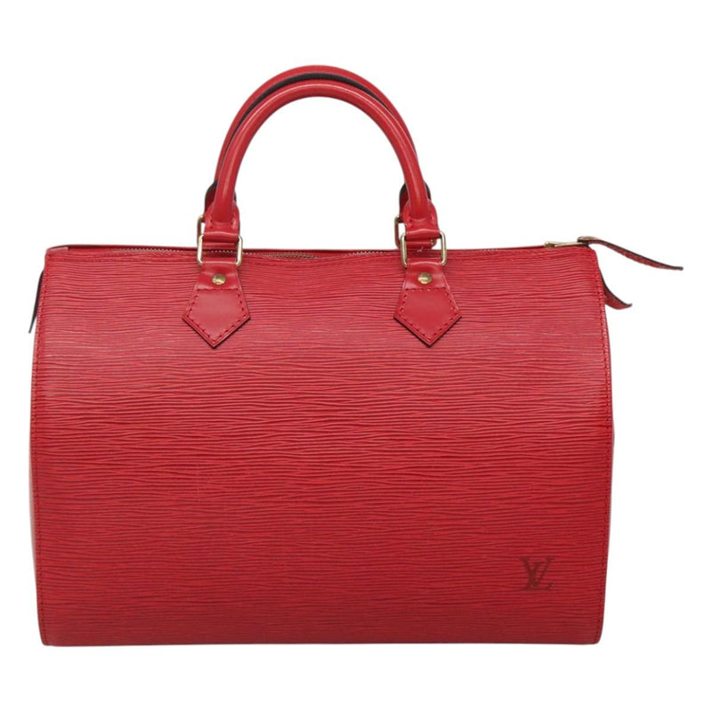LOUIS VUITTON Epi Speedy 30 Hand Bag Castilian Red M43007 LV Auth 120534