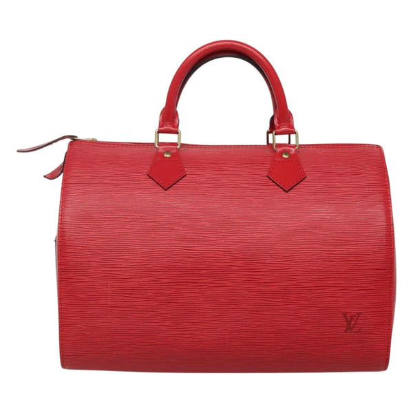 LOUIS VUITTON Epi Speedy 30 Hand Bag Castilian Red M43007 LV Auth 120534