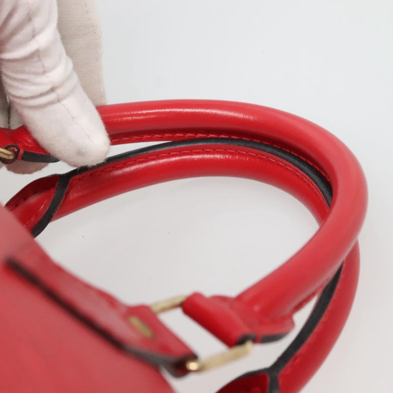 LOUIS VUITTON Epi Speedy 30 Hand Bag Castilian Red M43007 LV Auth 120534
