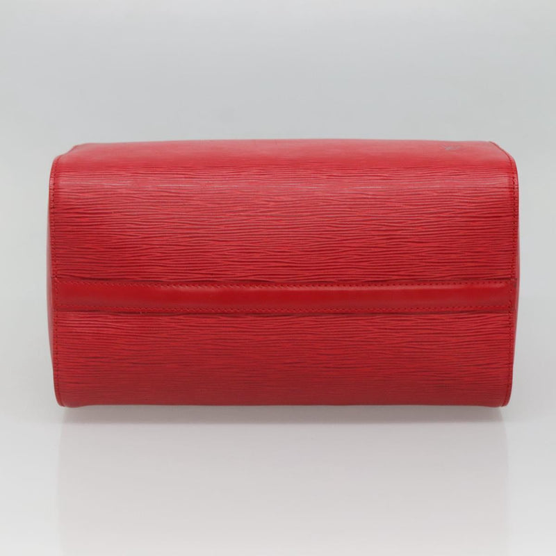 LOUIS VUITTON Epi Speedy 30 Hand Bag Castilian Red M43007 LV Auth 120534