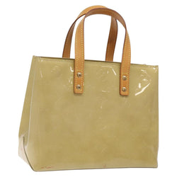 LOUIS VUITTON Monogram Vernis Reade PM Hand Bag Beige M91334 LV Auth 120540