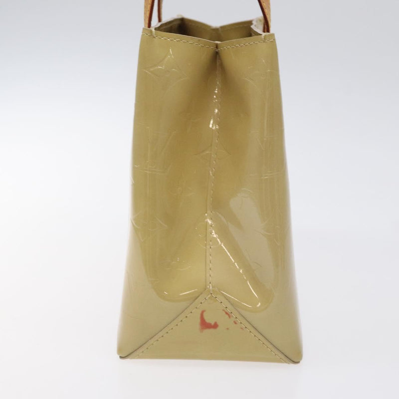LOUIS VUITTON Monogram Vernis Reade PM Hand Bag Beige M91334 LV Auth 120540