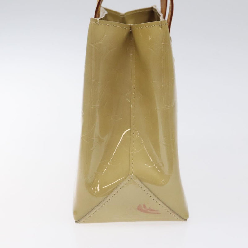 LOUIS VUITTON Monogram Vernis Reade PM Hand Bag Beige M91334 LV Auth 120540