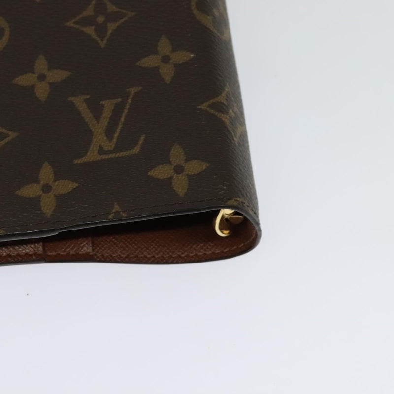 LOUIS VUITTON Monogram Agenda GM Day Planner Cover R20006 LV Auth 120541A