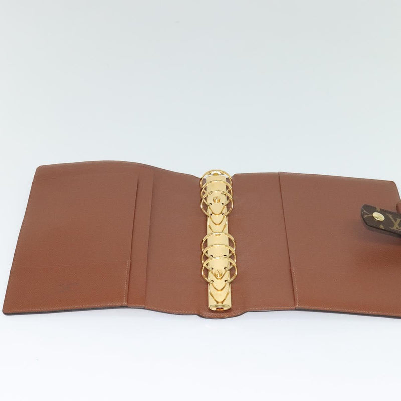 LOUIS VUITTON Monogram Agenda GM Day Planner Cover R20006 LV Auth 120541A