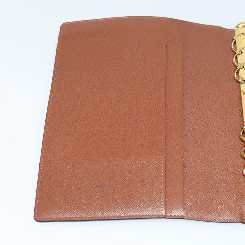 LOUIS VUITTON Monogram Agenda GM Day Planner Cover R20006 LV Auth 120541A