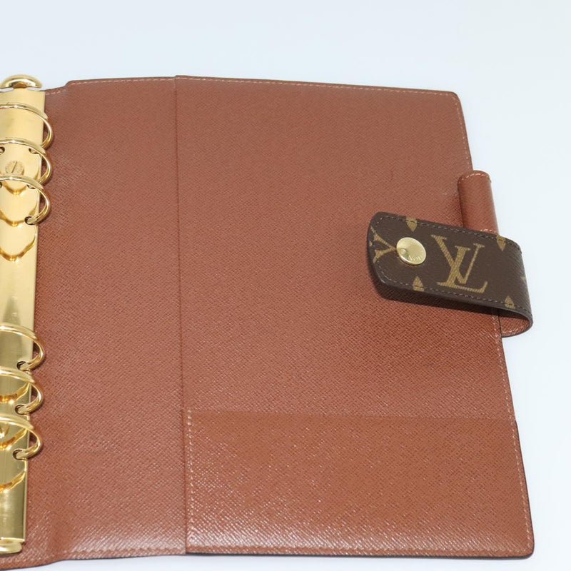 LOUIS VUITTON Monogram Agenda GM Day Planner Cover R20006 LV Auth 120541A