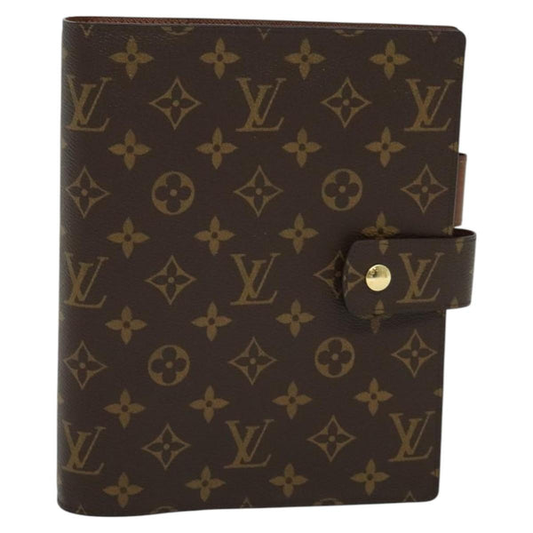 LOUIS VUITTON Monogram Agenda GM Day Planner Cover R20006 LV Auth 120541A